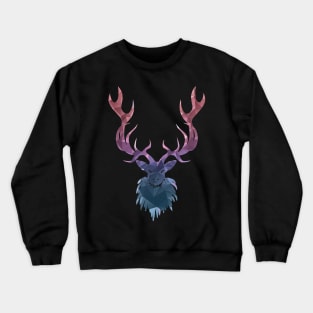 Polygonal Deer head Crewneck Sweatshirt